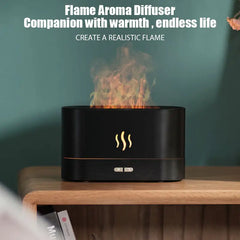 Aroma Diffuser LED Ultrasonic Flame Humidifier