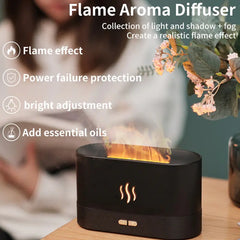 Aroma Diffuser LED Ultrasonic Flame Humidifier